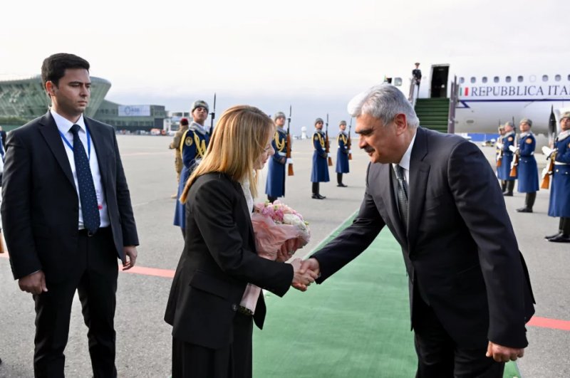 News about - Italian PM Giorgia Meloni arrives in Azerbaijan