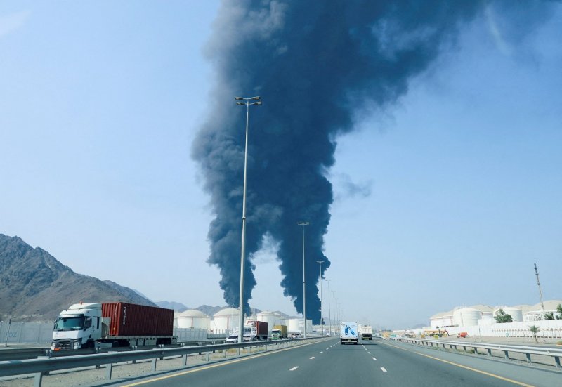 Huge fire erupts at UAE's Fujairah petroleum site after Iranian drone attack