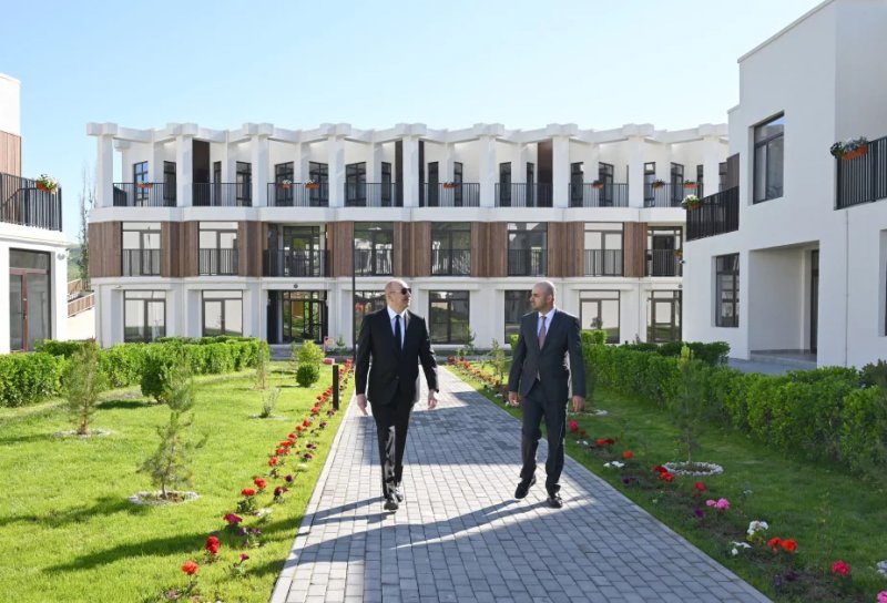 President Ilham Aliyev inaugurates first residential complex in Zangilan