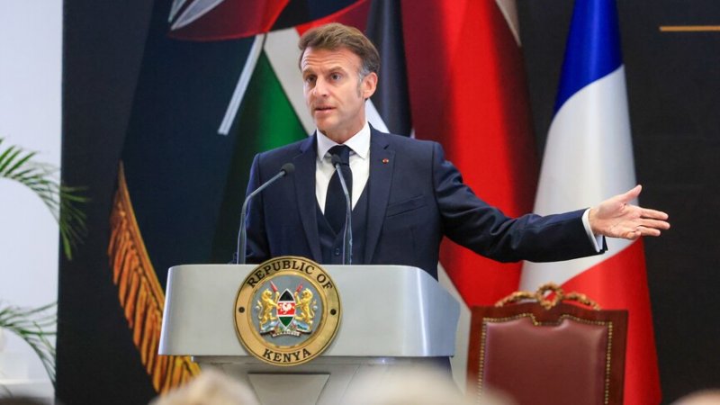 Macron urges Africa-Europe tech alliance in Nairobi