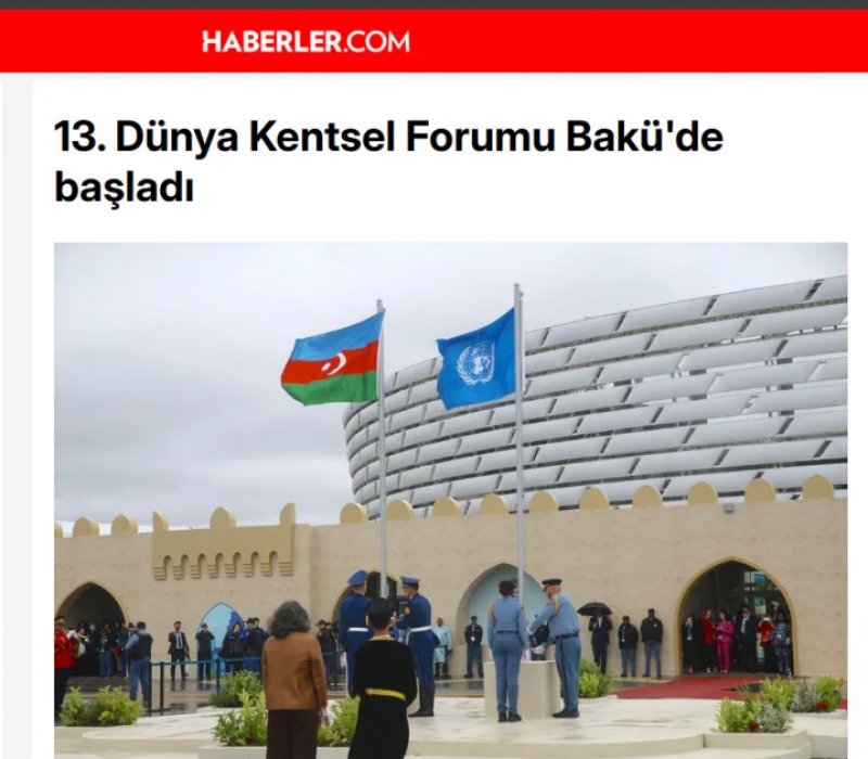 News about - WUF13 in Baku draws massive Turkish media coverage -  PHOTOS 