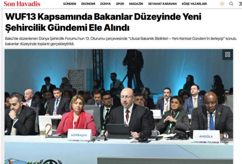 News about - WUF13 in Baku draws massive Turkish media coverage -  PHOTOS 