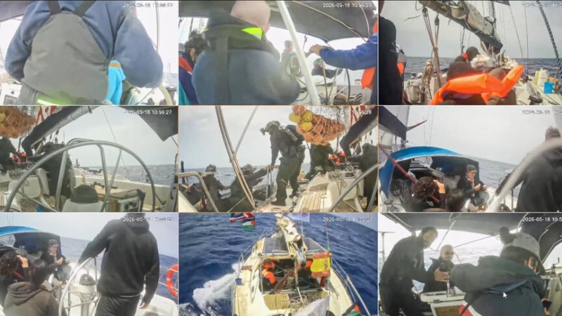 Israeli navy intercepts Gaza aid flotilla, detains activist