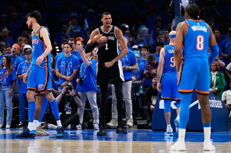 Wembanyama powers Spurs past Thunder in 2OT to open West finals