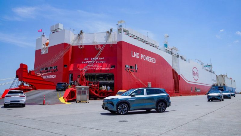 China's BYD mega car carrier heads to Australia to challenge Ford, Mazda