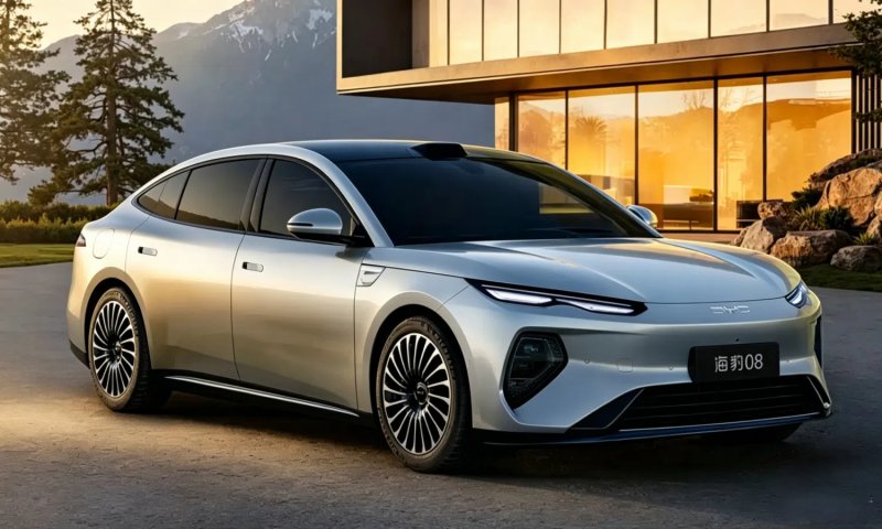 Seal 08: BYD shows flagship sedan with rear-wheel steering