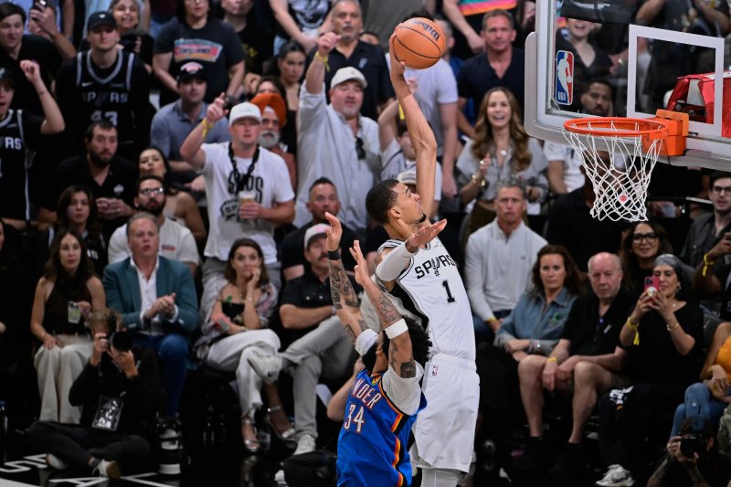 Wembanyama leads Spurs past Thunder to tie West finals