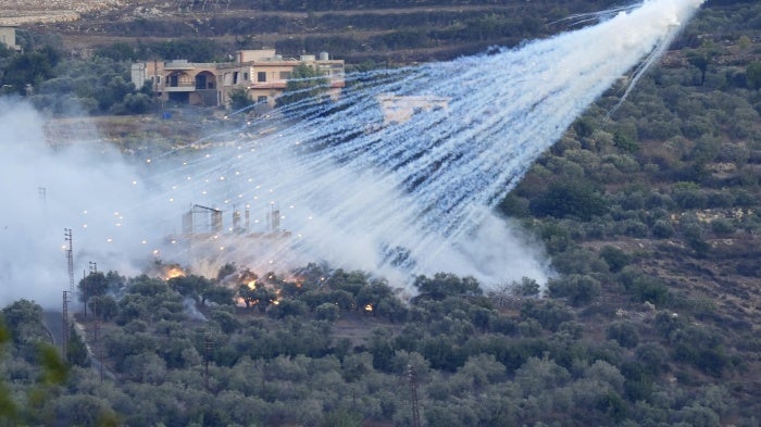 Israel drops phosphorus munitions on forests of Lebanon's Qlailah