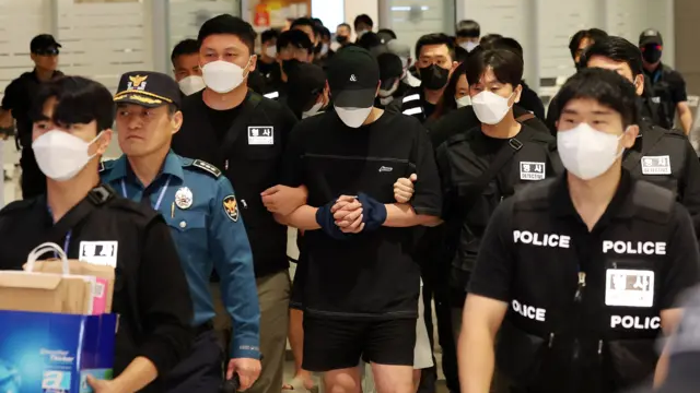 Why did Cambodia sentence six people over the murder of a South Korean student?