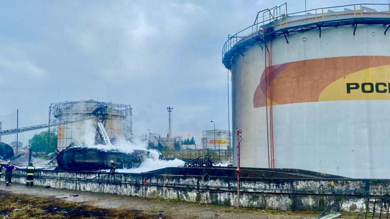 Ukraine drones hit southern Russia port and oil depot
