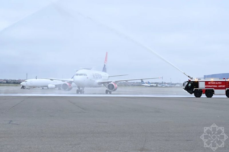 Baku airport welcomes first direct flight from Belgrade