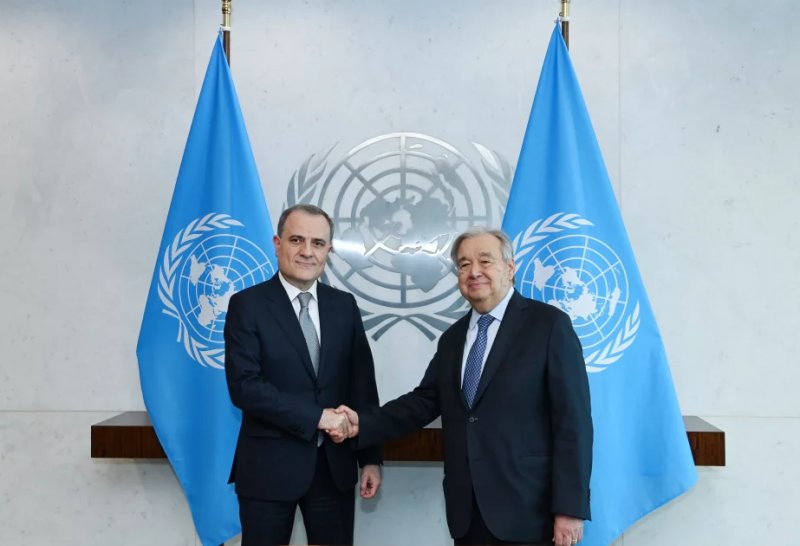 Azerbaijani FM briefs UN chief on Baku-Yerevan normalization process