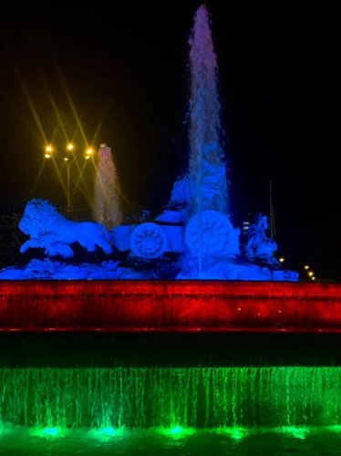 2026/05/2-1780044497.webp + Madrid’s iconic Cibeles Fountain illuminated in Azerbaijani flag colors - PHOTOS News about - Madrid’s iconic Cibeles Fountain illuminated in Azerbaijani flag colors - PHOTOS