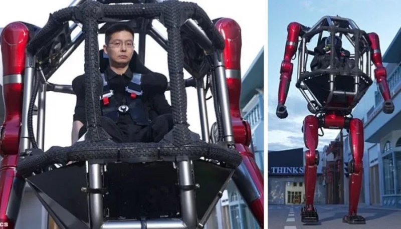 China unveils €500,000 rideable robot that can smash walls as sci-fi becomes reality -  VIDEO 