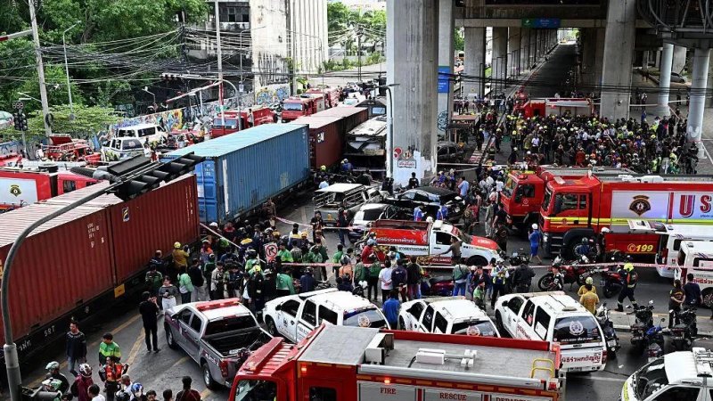 Train driver tests positive after deadly Bangkok crash