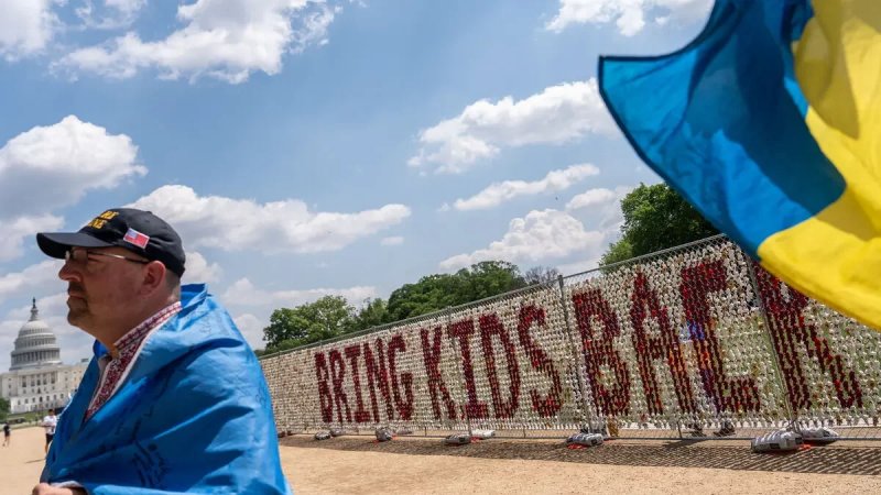 Sanctions row over Ukrainian children taken to North Korea Songdowon camp