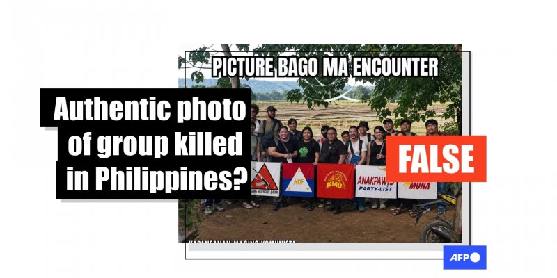AI generated image of raid victims as communist insurgents spreads misinformation online