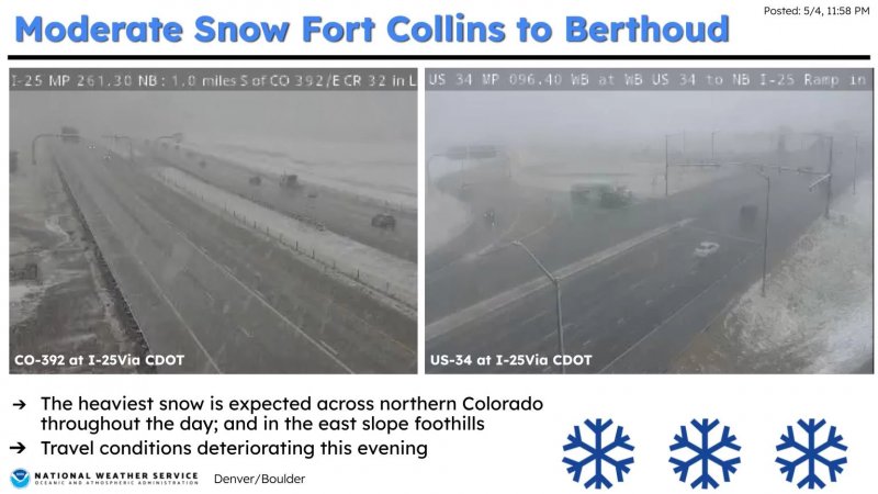 Winter storm warning expands across Colorado corridor
