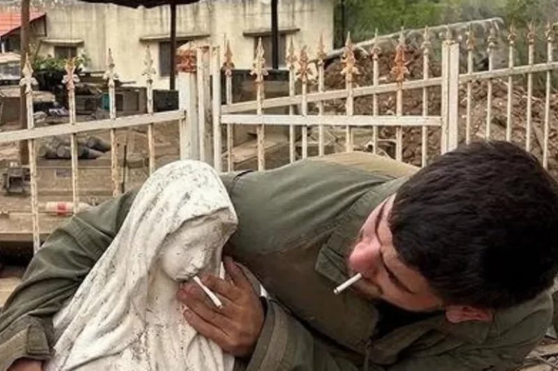 Israeli military investigates viral photo showing soldier near Virgin Mary statue in Lebanon -  VIDEO 