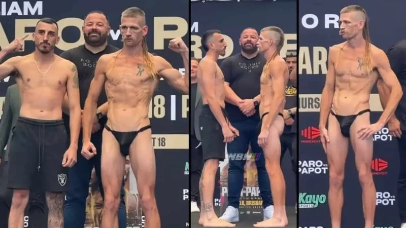Aussie boxer stuns in G-string at Anthony Mundine son's debut
