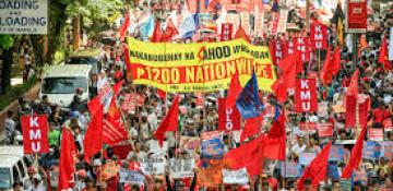 Filipinos protest livelihood hardship to mark Labor Day 