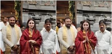 Fans link Trisha Tirupati visit to Vijay amid TVK lead -  VIDEO 