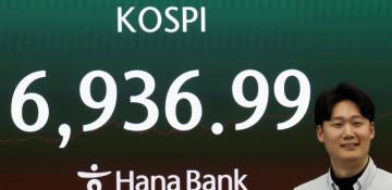 KOSPI hits new high near 7,000 on AI chip rally