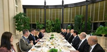 Aliyev hosts working dinner for President of Italian Council of Ministers