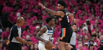 Timberwolves edge Spurs as Edwards makes surprise return