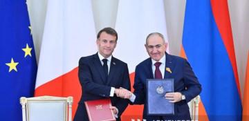 Pashinyan, Macron sign declaration on Armenia–France strategic partnership 