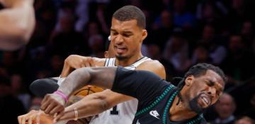 Spurs star Wembanyama ejected after elbow on Naz Reid