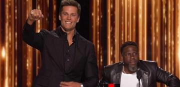 Tom Brady steals show at Kevin Hart's Netflix roast