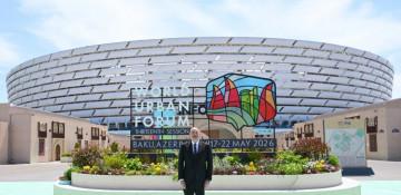 President Ilham Aliyev reviews preparations for WUF13 