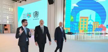 President Aliyev posts video from WUF13 site visit