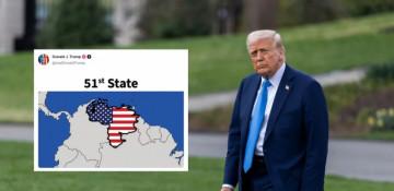 Trump posts image portraying Venezuela as US ‘51st state’ -  PHOTO 