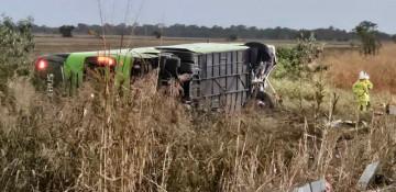 Dozens injured in bus rollover in Australia's Queensland