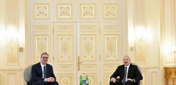 President Ilham Aliyev met with President of Serbia