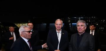 Belarus Assembly Chairman Igor Sergeyenko arrives in Baku for WUF13