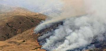 California’s largest wildfire rages on Santa Rosa Island
