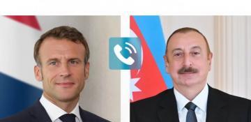 President Ilham Aliyev and President of France discuss bilateral ties