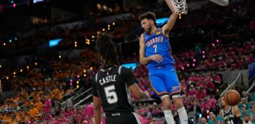 Thunder bench sparks massive comeback win over Spurs -  VIDEO 