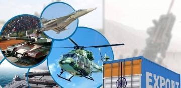 How large is India's defence export sector today? 