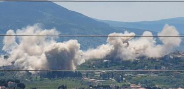 Israeli airstrikes target Kfar Sir in southern Lebanon -  VIDEO 