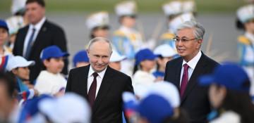 Putin arrives in Kazakhstan for a state visit