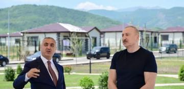 President Ilham Aliyev inspects private houses designated for servicemen in Khojaly 