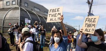 Violence erupts at anti-ICE protest in New Jersey