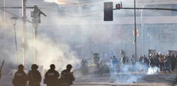 Bolivia miners clash with police as protests rock Paz government