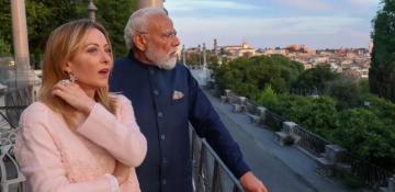 PM Modi visits Rome, meets Giorgia Meloni during final leg of five-nation tour -  VIDEO 