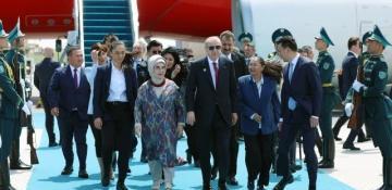 Erdogan arrives in Turkistan for Organization of Turkic States summit
