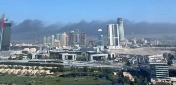 Fire breaks out at construction site near Al Habtoor Grand in Dubai Marina